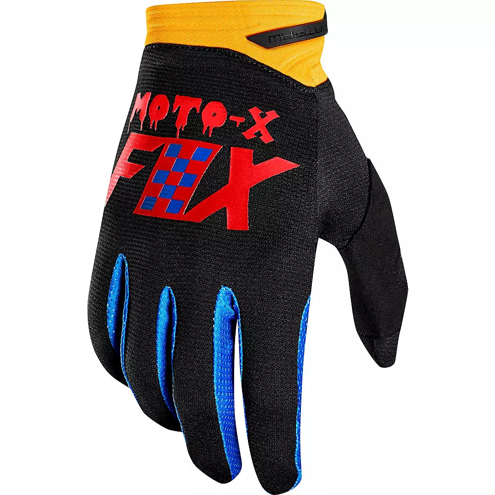 Gant Fox Racing Men's Black/Yellow Czar Dirtpaw Glove