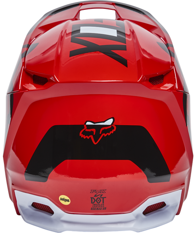 Casque Fox Racing Hommes Flo Red V1 Lux
