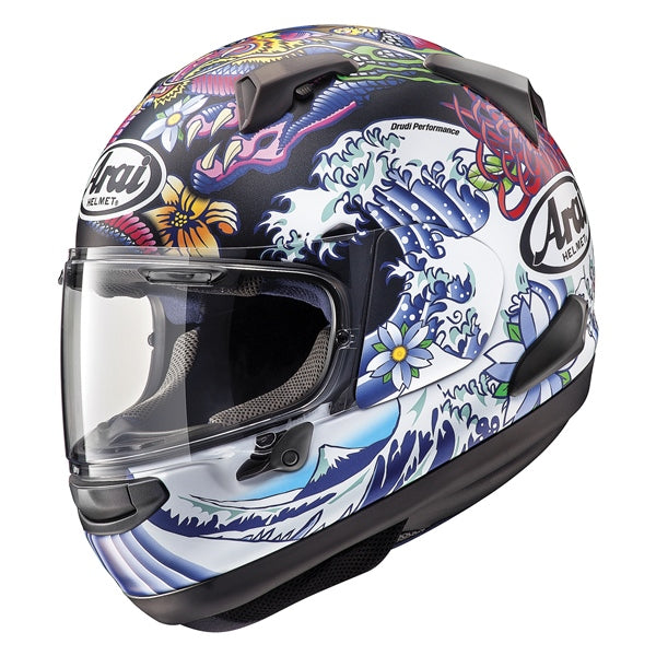 Arai Quantum-X Graphic Helmet - Oriental Black Frost