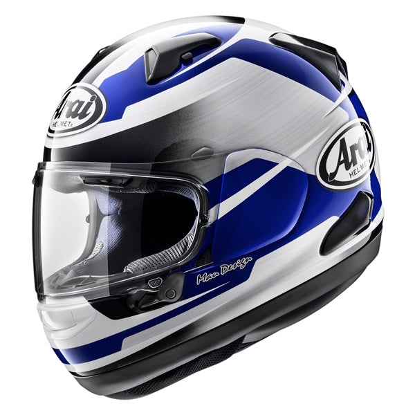 Arai Quantum-X Graphic Helmet - Bleu acier