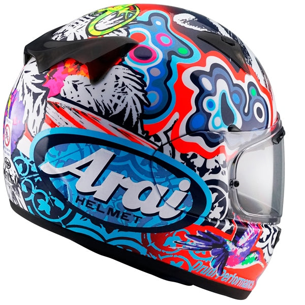 Arai - Regent-X Graphic Helmet - Jungle Red/Blue/White