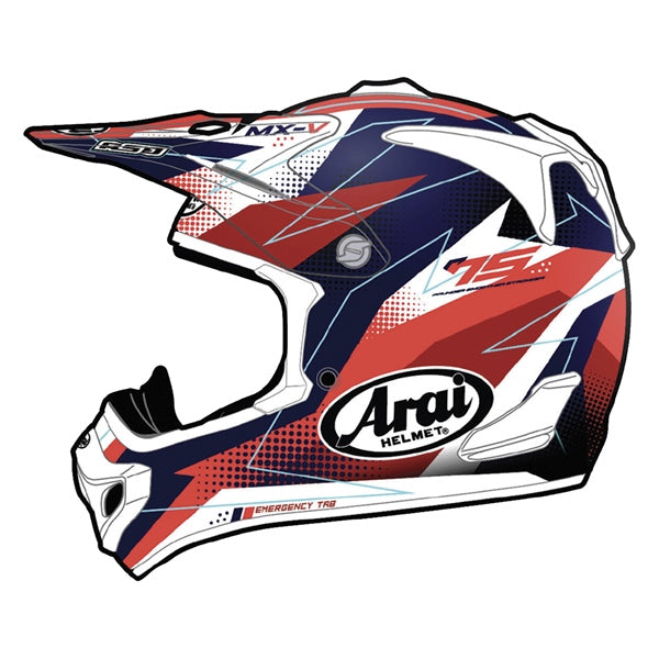 Arai VX-Pro4 Casque intégral de Motocross - Rouge Résolu