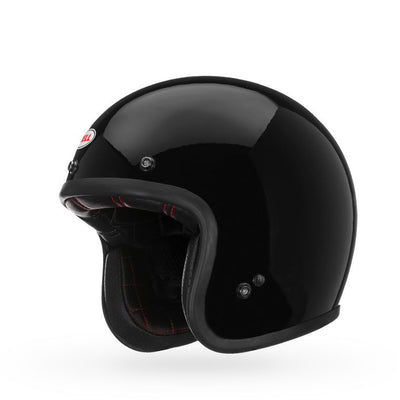 bell custom 500 culture classic motorcycle helmet gloss black front left