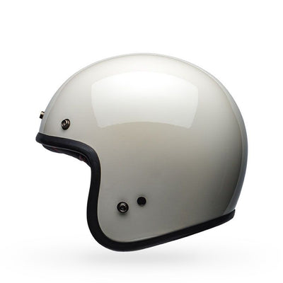 bell custom 500 culture classic motorcycle helmet gloss vintage white left