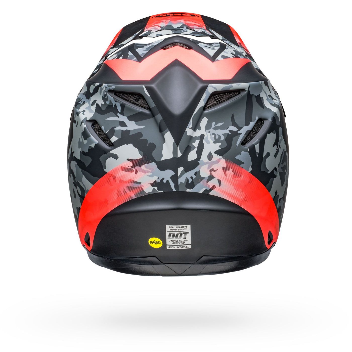 bell moto 9 mips dirt motorcycle helmet venom matte black camo infrared back