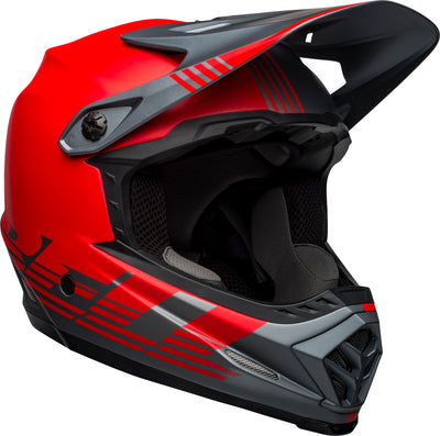 Casques Bell Moto-9 Youth MIPS - Louver Matte Red/Gray