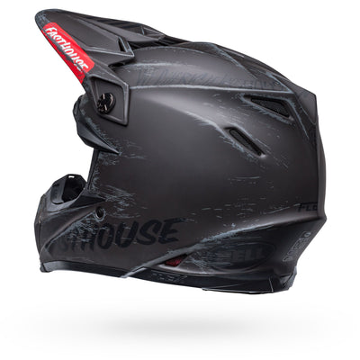 casque de dirt moto bell moto 9s flex fasthouse mojave noir mat gr gr gr gr dos gauche