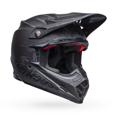 casque moto bell moto 9s flex dirt fasthouse mojave mat noir gris avant droit