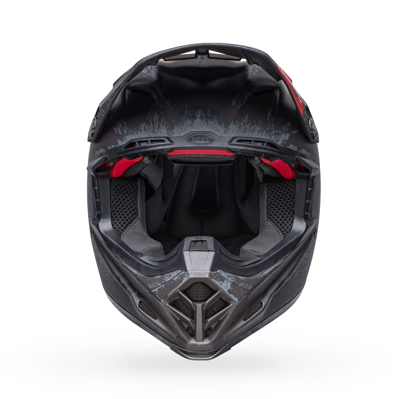 casque de moto bell moto 9s flex dirt fasthouse mojave matte black gray front