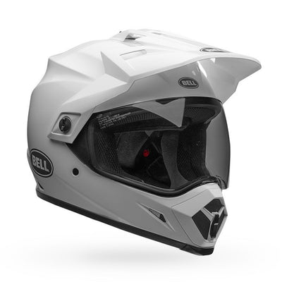 casque de moto bell mx 9 adventure mips dirt blanc brillant avant droit