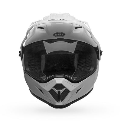 casque de moto bell mx 9 adventure mips dirt blanc brillant avant