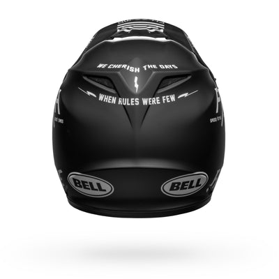 bell mx 9 mips dirt dirt motorcycle helmet fasthouse prospect matte black white back