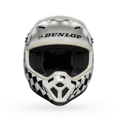 bell mx 9 mips dirt dirt motorcycle helmet rsd the rally gloss white black front