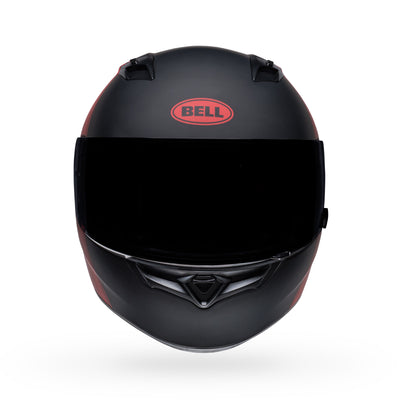 bell qualifier street full face motorcycle helmet ascent matte black red white front