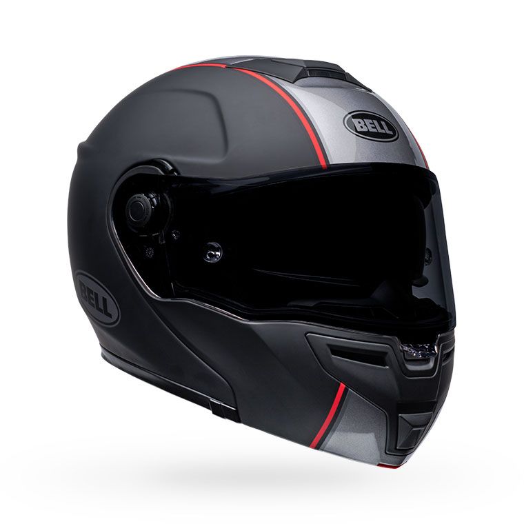 bell srt mod modular full face street moto hel helmet hart luck jamo matte gloss noir rouge avant droit